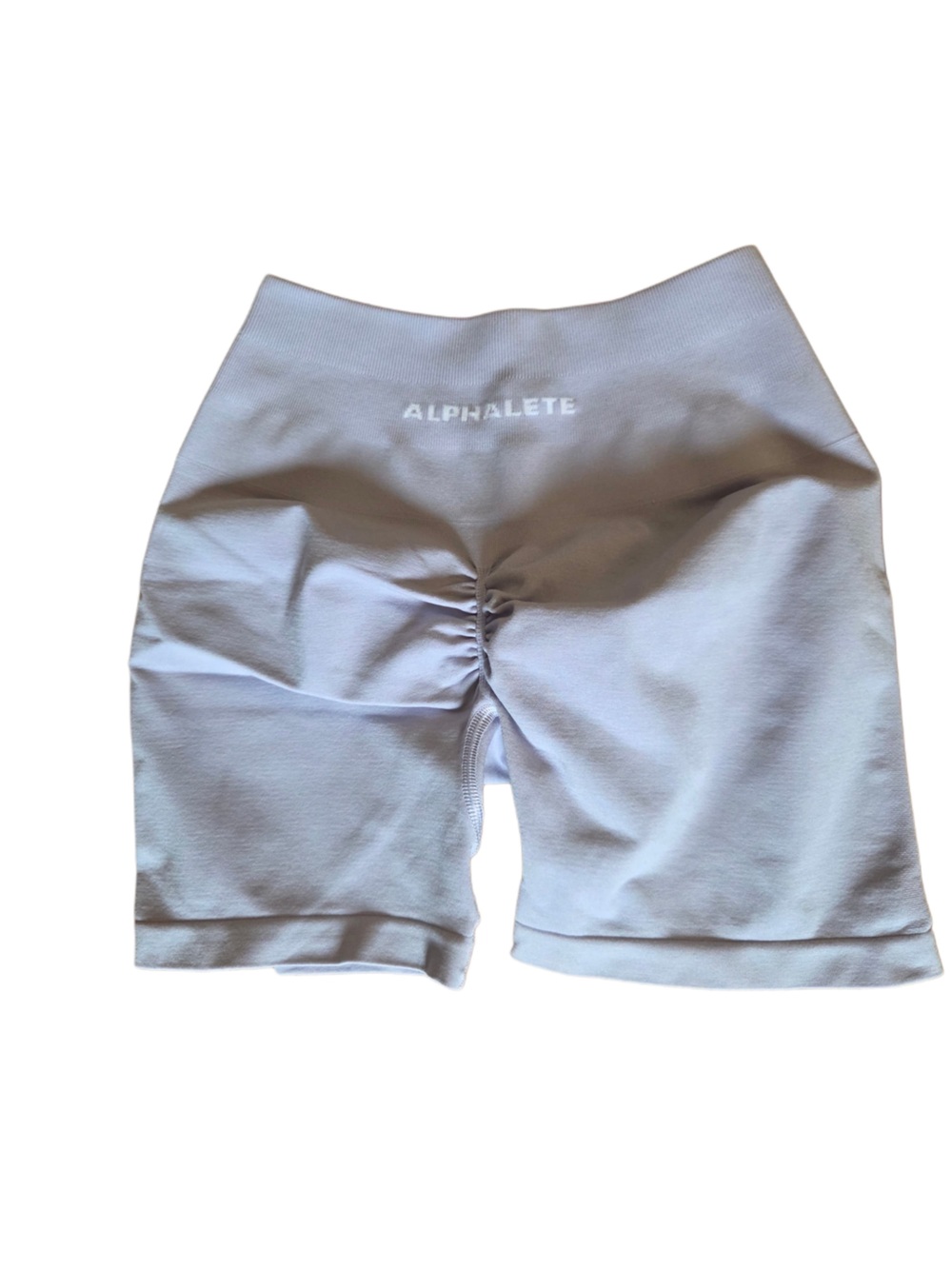 Alphalete Women’s Light Blush Pink Scrunch-Back Bike Shorts